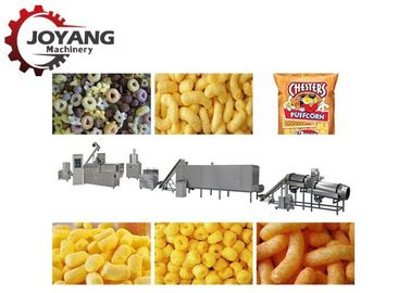 150-500 kg/h heure de maïs de souffle de casse-croûte de fromage de machine souffle chaîne de fabrication extrudeuse