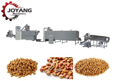 Machine d'aliment pour animaux familiers de grande capacité, ligne de production alimentaire de chien garantie de 1 an