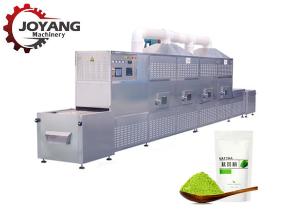 Machine de stérilisation par micro-ondes de PLC pour la poudre de thé vert de Matcha séchant le thé noir