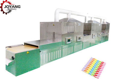 Séchage de micro-onde de la CE et machine de stérilisation pour la paille à boire de papier grande de nourriture dégradable